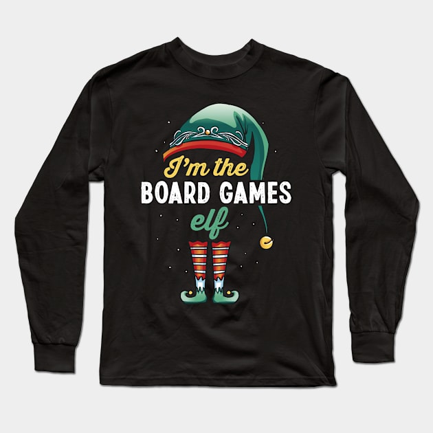 Board games Elf Family Matching Christmas Gift Long Sleeve T-Shirt by qwertydesigns